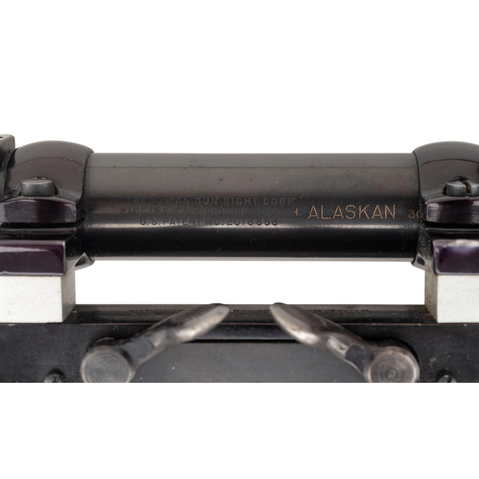 **Pre-64 Transitional Winchester Model 70 with Lyman Alaskan Scope and Griffin & Howe Side Mount