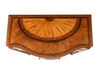 An Anglo-Dutch Tulipwood, Rosewood, Mahogany and Burr Elm Serpentine Klapbuffet