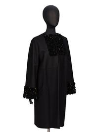 Stefano Pilati for Yves Saint Laurent Rive Gauche, Embellished Cashmere Coat