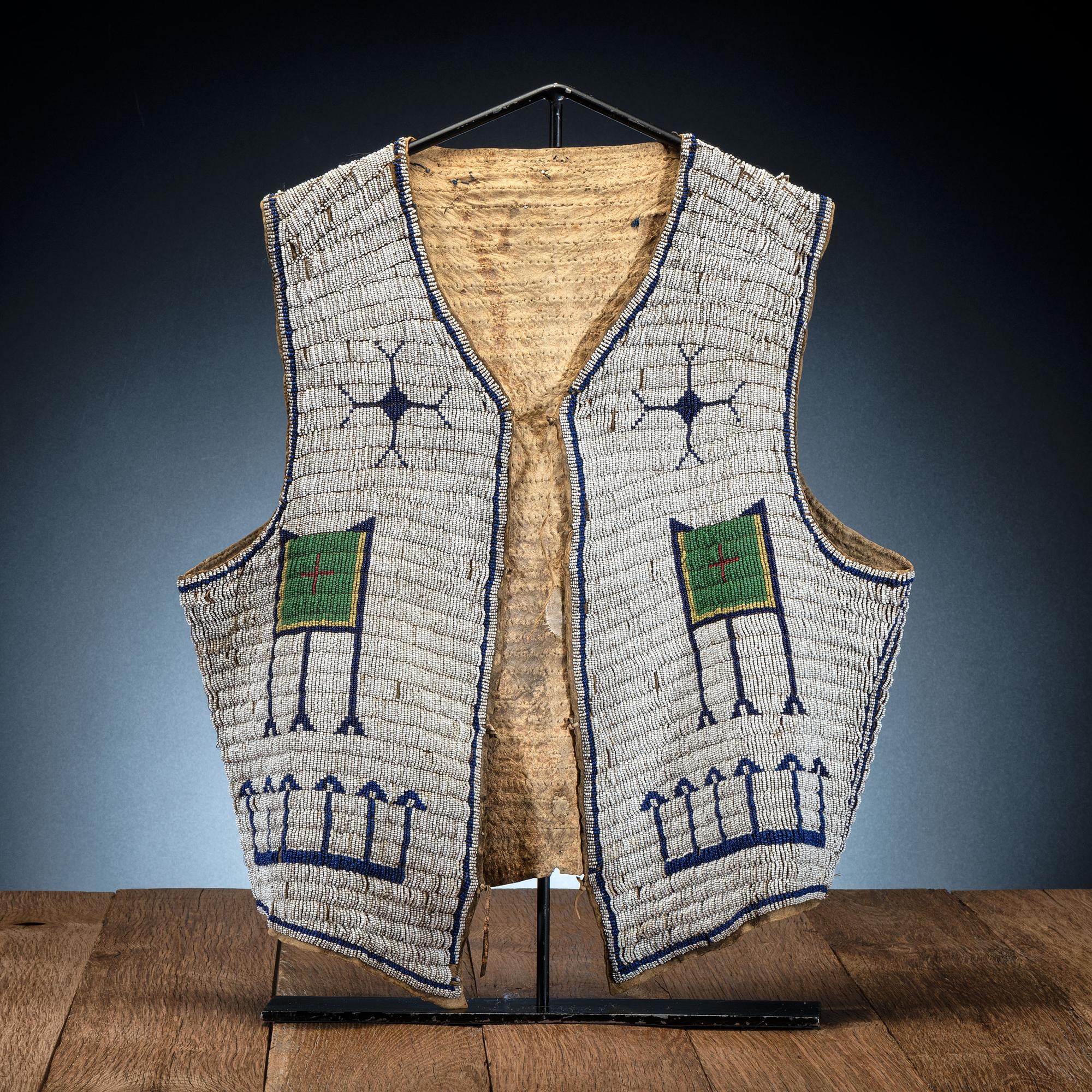 Sioux Beaded Hide Vest