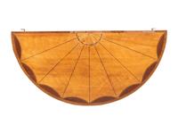 A George III Satinwood Inlaid Demilune Game Table