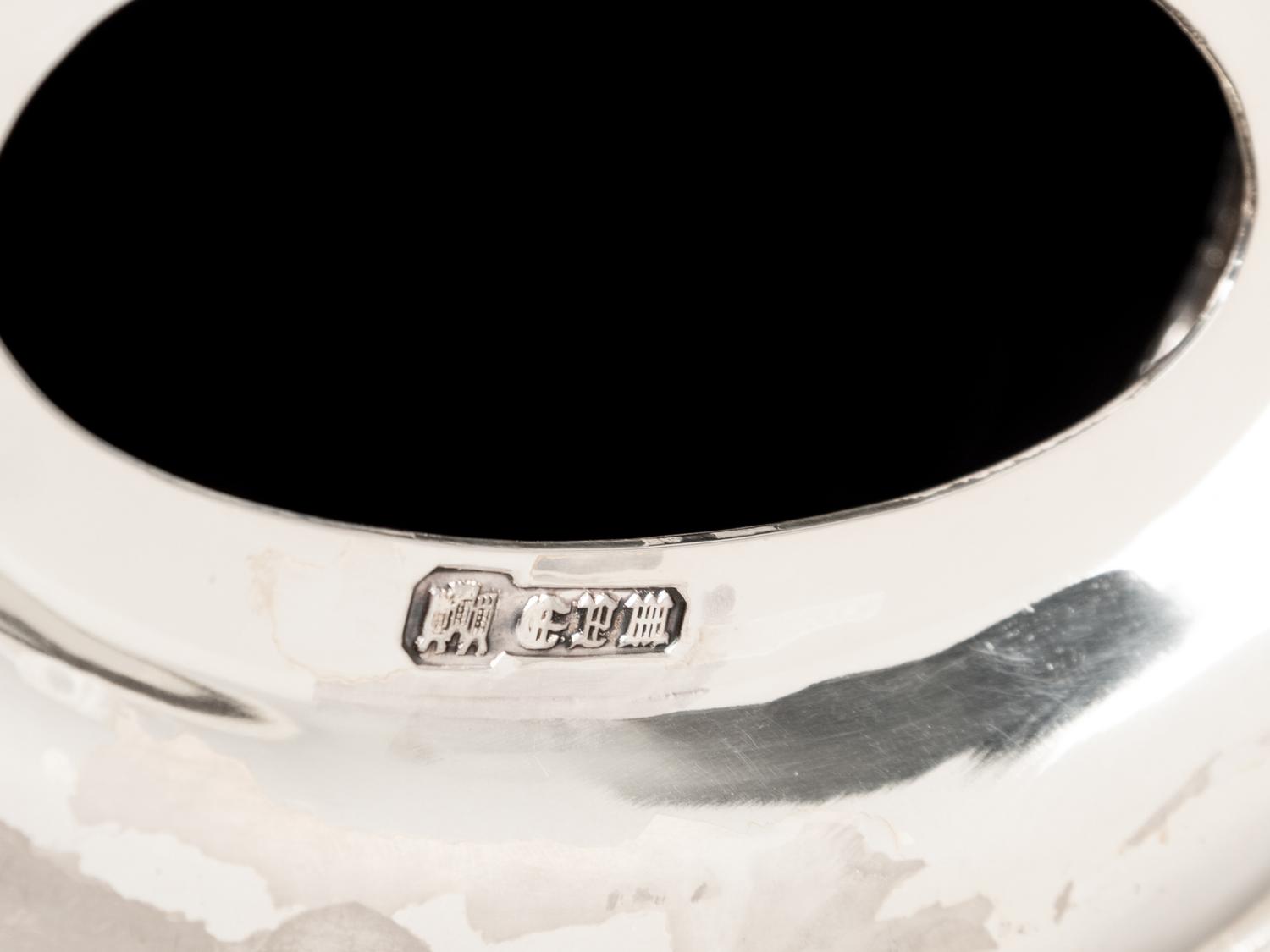 Two English Silver-Plate and Cut Glass Biscuit Jars and A Similar Sardine Box