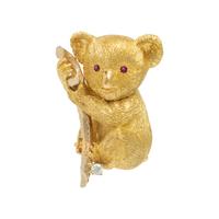 Yellow Gold Koala Brooch