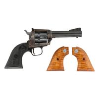 **Colt New Frontier 4.4" Blued Revolver with Extra Custom Grips