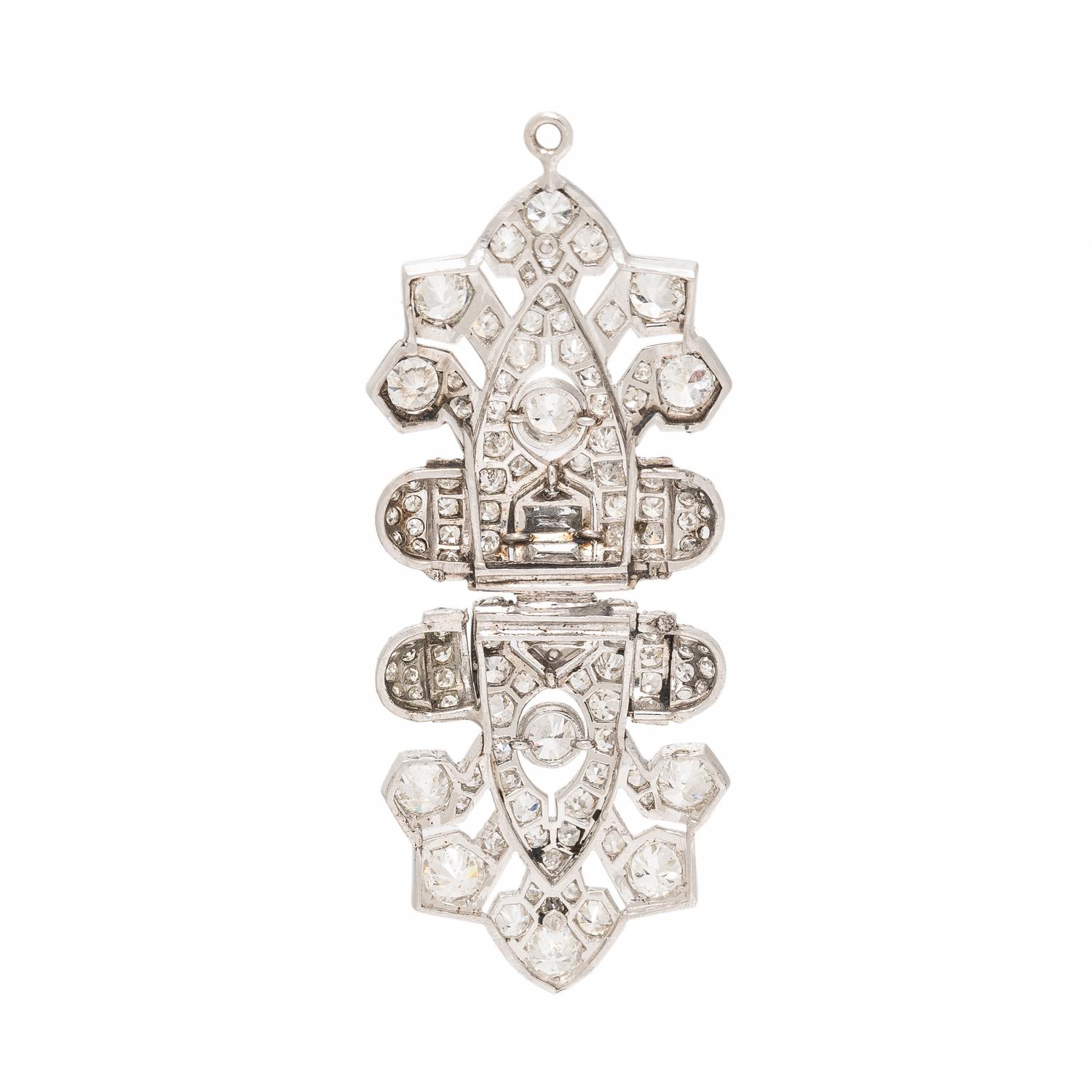 Diamond and Platinum Pendant
