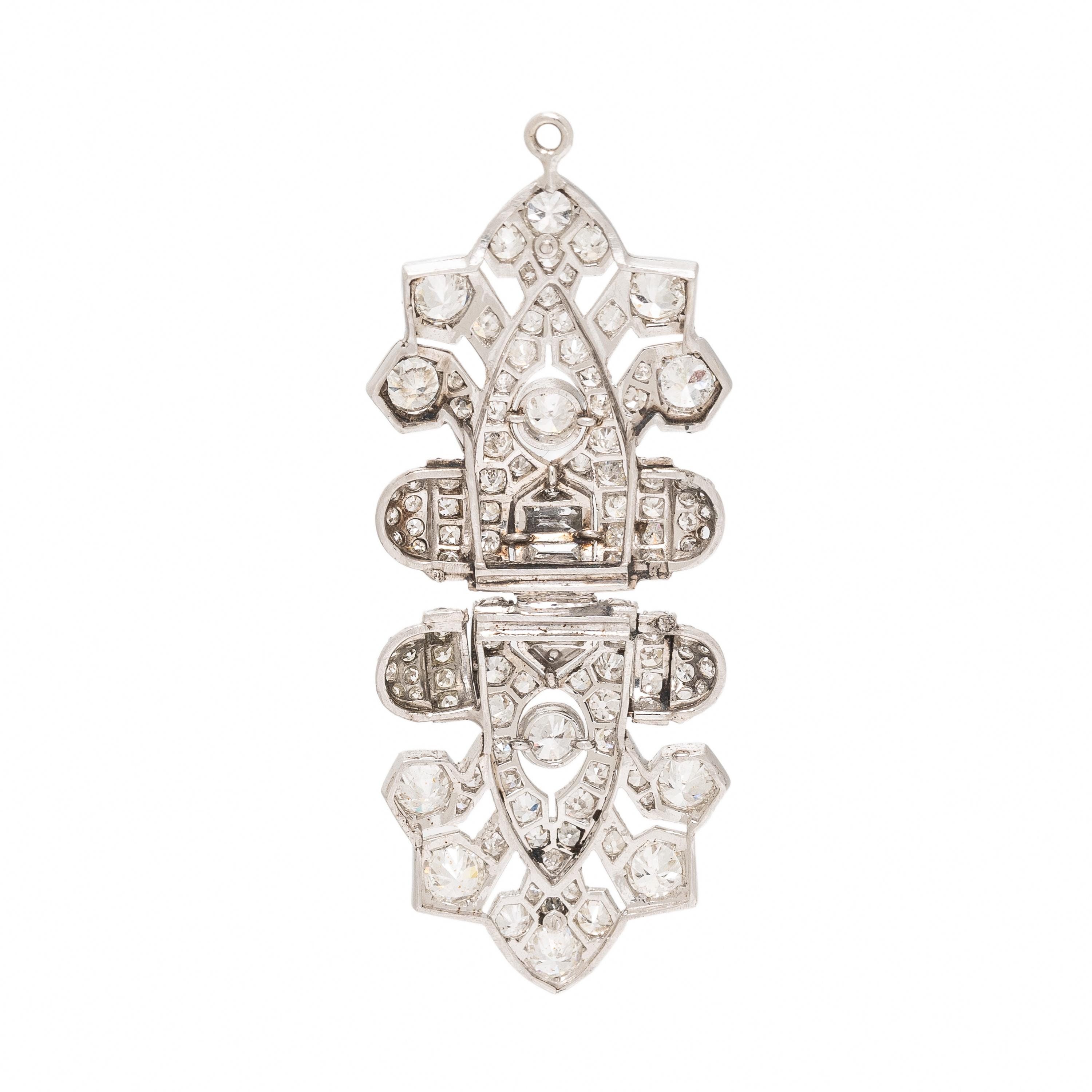 Diamond and Platinum Pendant