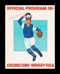 A Group of 12 1960s-70s Chicago Cubs Wrigley Field Signed Autograph Scorecards (Including Ernie Banks, Billy Williams, Fergie Jenkins and Ron Santo)
