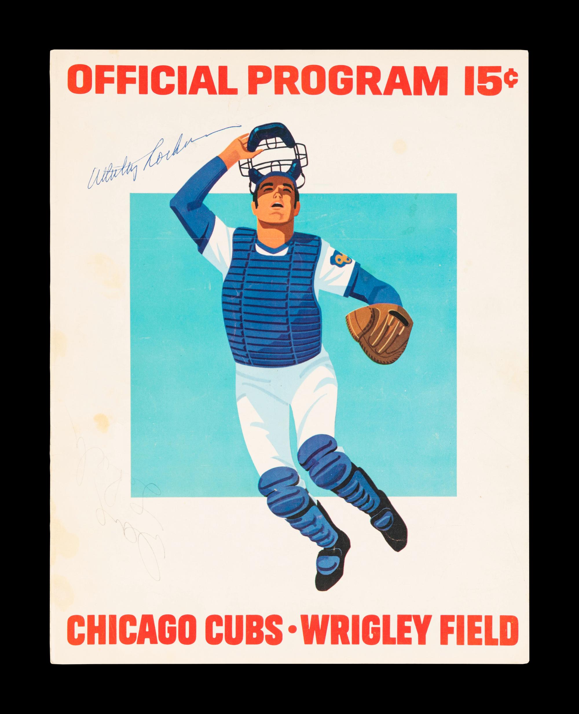 A Group of 12 1960s-70s Chicago Cubs Wrigley Field Signed Autograph Scorecards (Including Ernie Banks, Billy Williams, Fergie Jenkins and Ron Santo)