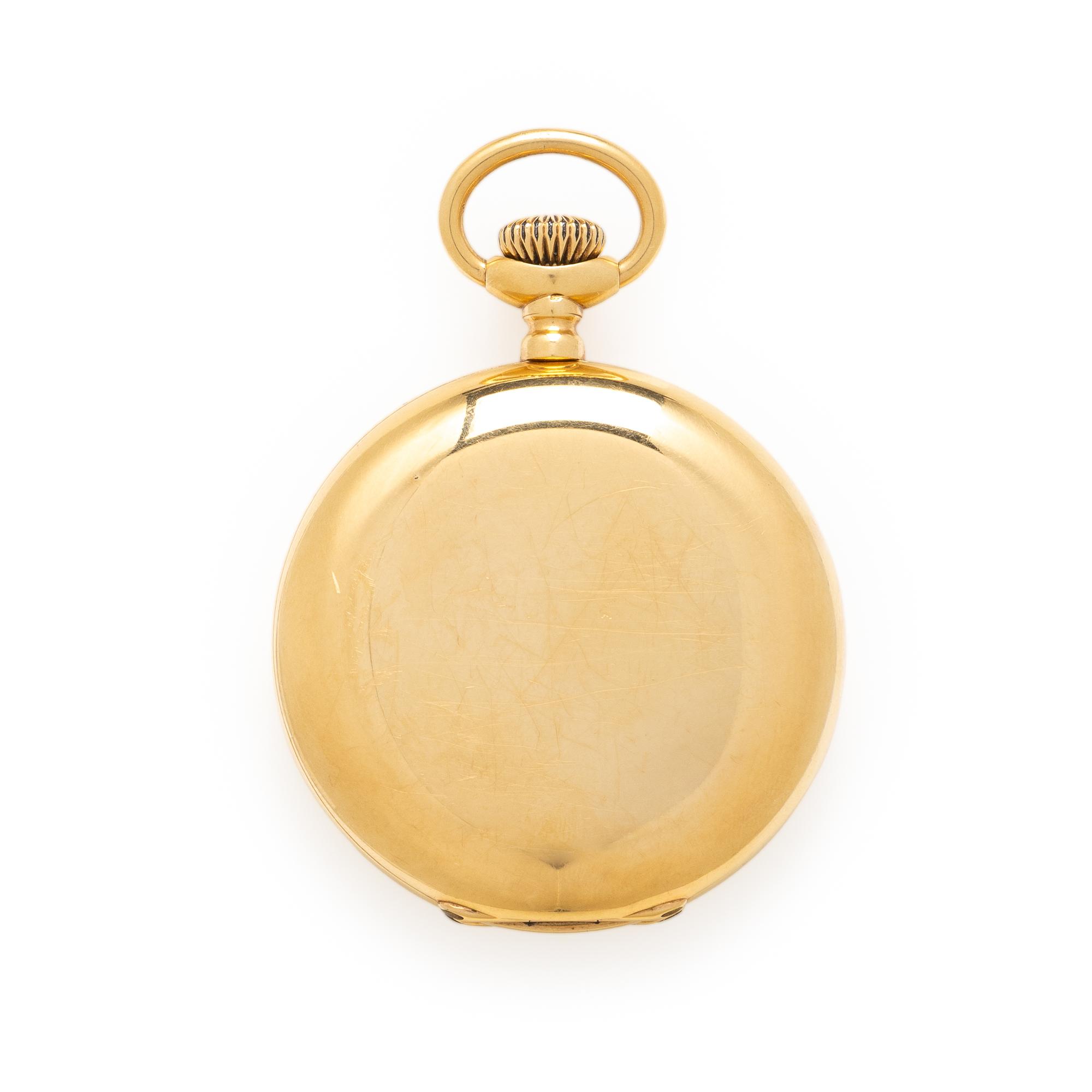 Patek Philippe, 18K Yellow Gold Hunter Case Pocket Watch, with Copy of Extract from the Archives, Circa 1890