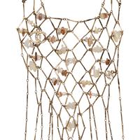 Chanel, Chain Lattice Bib Necklace