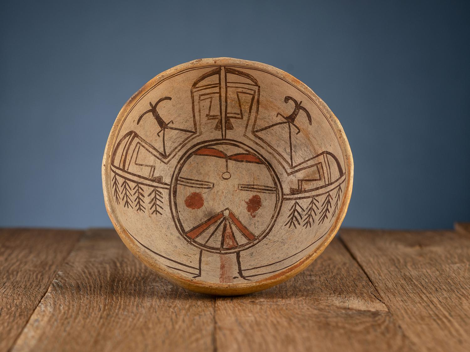 Polacca Pottery Bowl, with Pahlik Mana