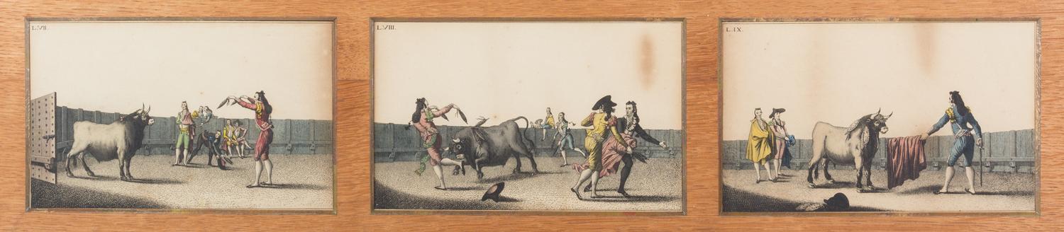 A Suite of Color Engravings Height 5 1/4 x width 8 3/4 inches. — 19th century