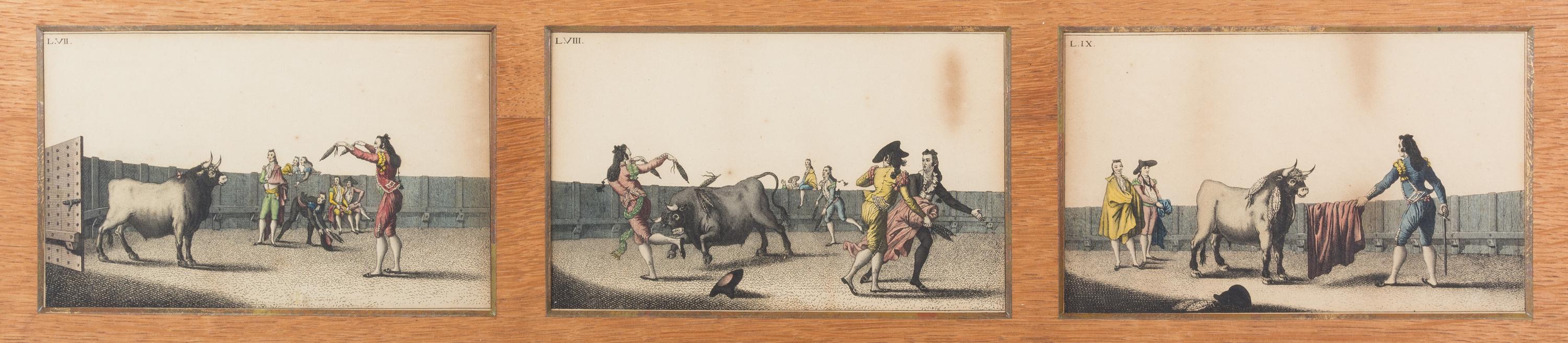 A Suite of Color Engravings Height 5 1/4 x width 8 3/4 inches. — 19th century