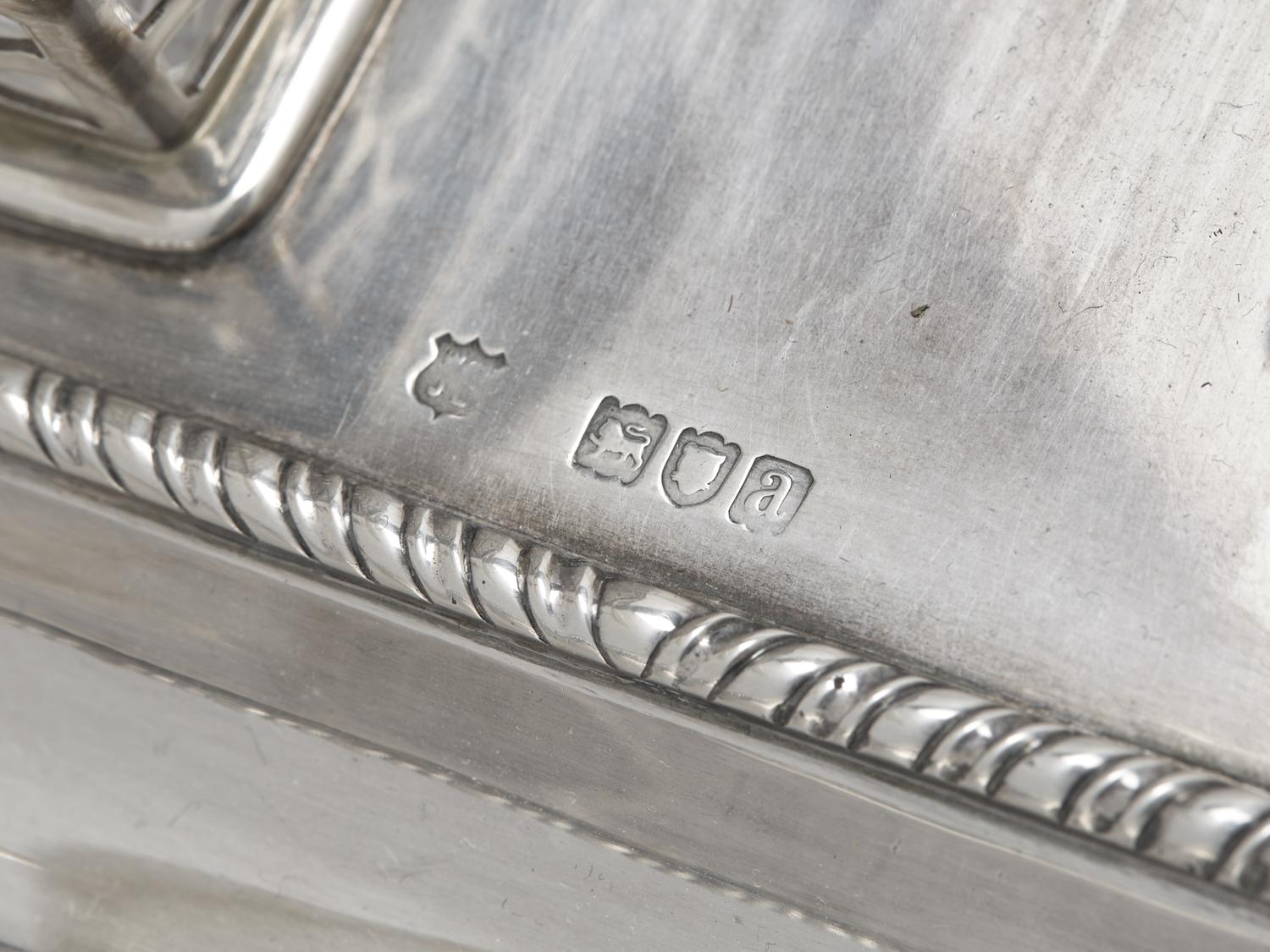 A Victorian Silver Inkstand