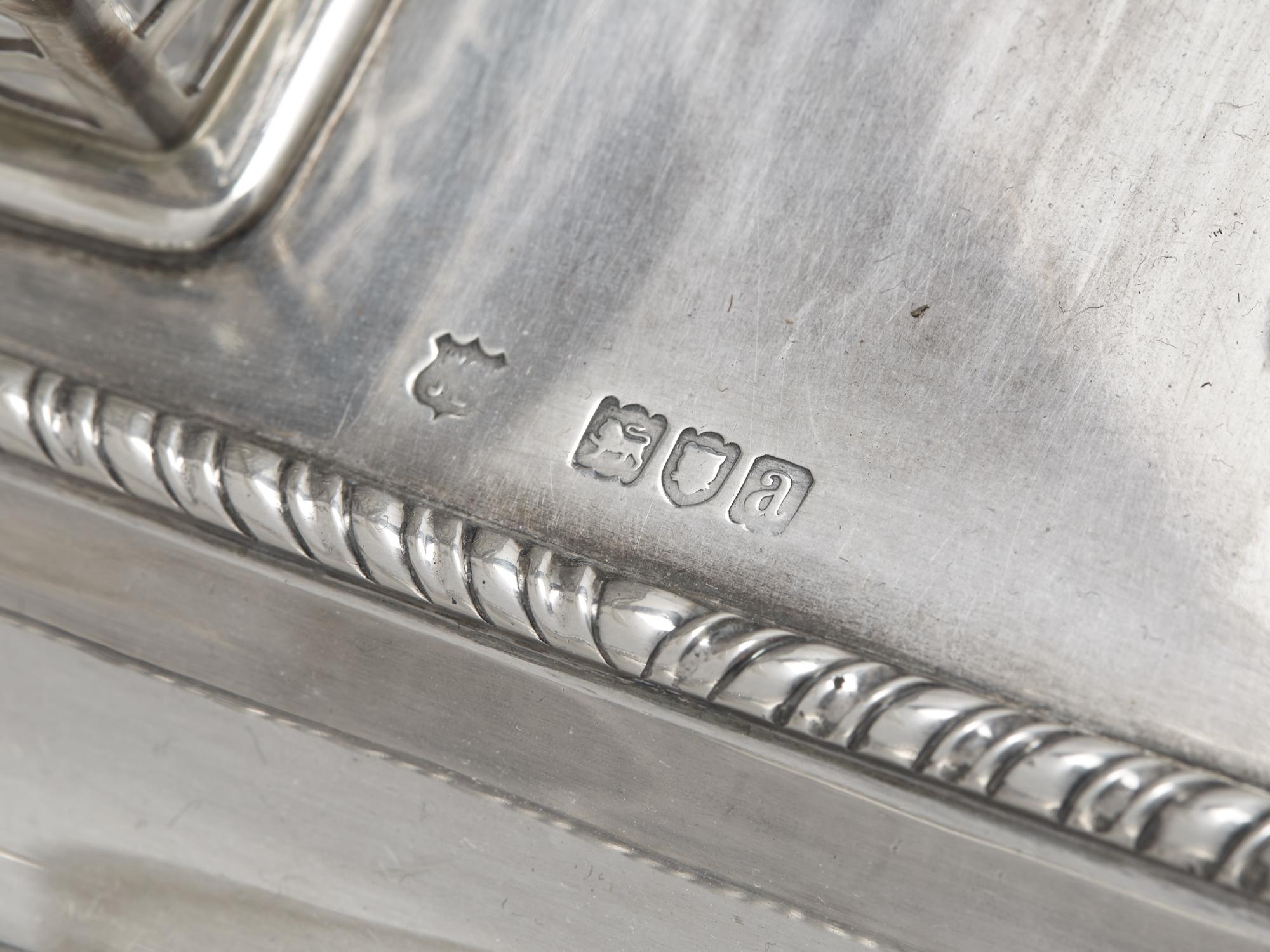 A Victorian Silver Inkstand