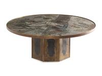 A Circular 'Chan' Coffee Table by Philip and Kelvin LaVerne (American, 1907-1987 and b. 1937)
