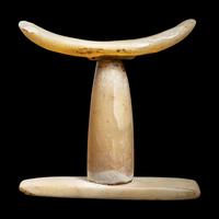 An Egyptian Alabaster Headrest