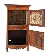 A Louis XV Walnut Two-Part Cabinet