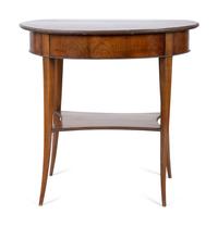 A Louis Philippe Walnut Oval Side Table