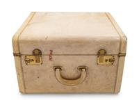A Vintage Chinese Leather Suitcase