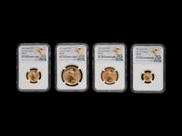 A 2023 Gold Eagle: First Day of Issue Four Gold Coin Set (NGC MS70)