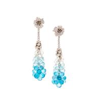 DIAMOND AND CRYSTAL 'ENCHANTED GARDEN' EARRINGS