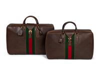 Two Gucci Leather Suitcases, 1970s