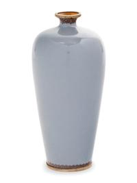 A Clair-de-Lune Ground Cloisonné Vase