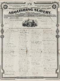 [AMERICANA - THIRTEENTH AMENDMENT]. [LINCOLN, Abraham]. Joint Resolution of the Thirty Eighth Congress...Abolishing Slavery. RARE.