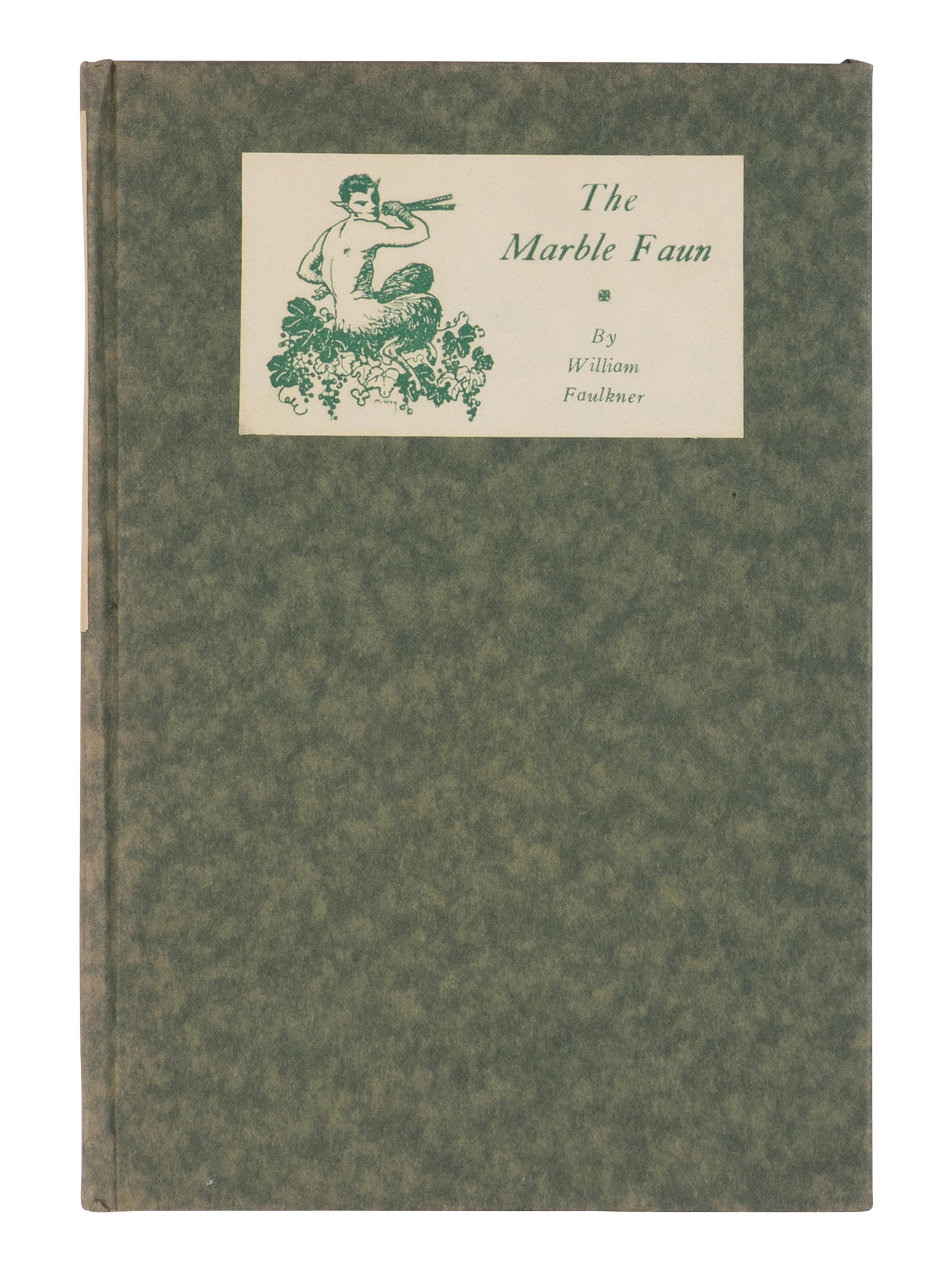 FAULKNER, William (1897-1962). Marble Faun . Boston: The Four Seas Company, 1924.