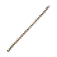 Diamond and White Gold Line Bracelet