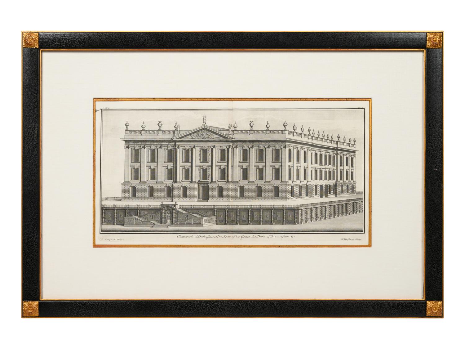 A Set of Three Architectural Engravings