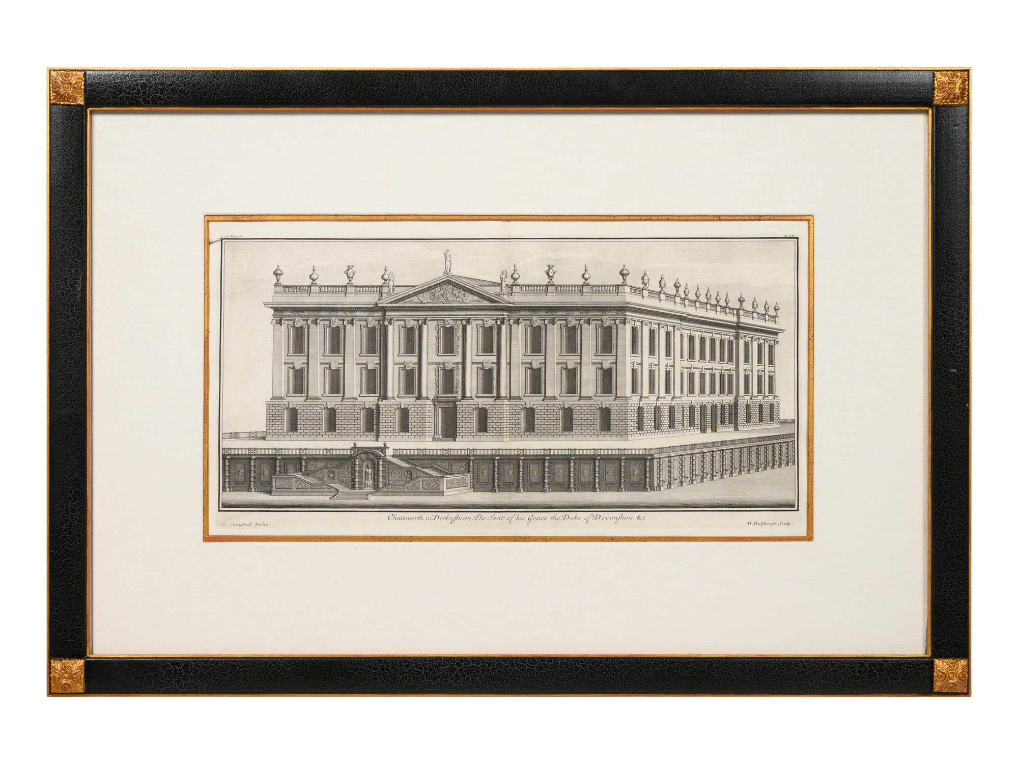 A Set of Three Architectural Engravings