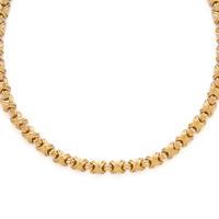 TIFFANY & CO., YELLOW GOLD 'SIGNATURE X' NECKLACE