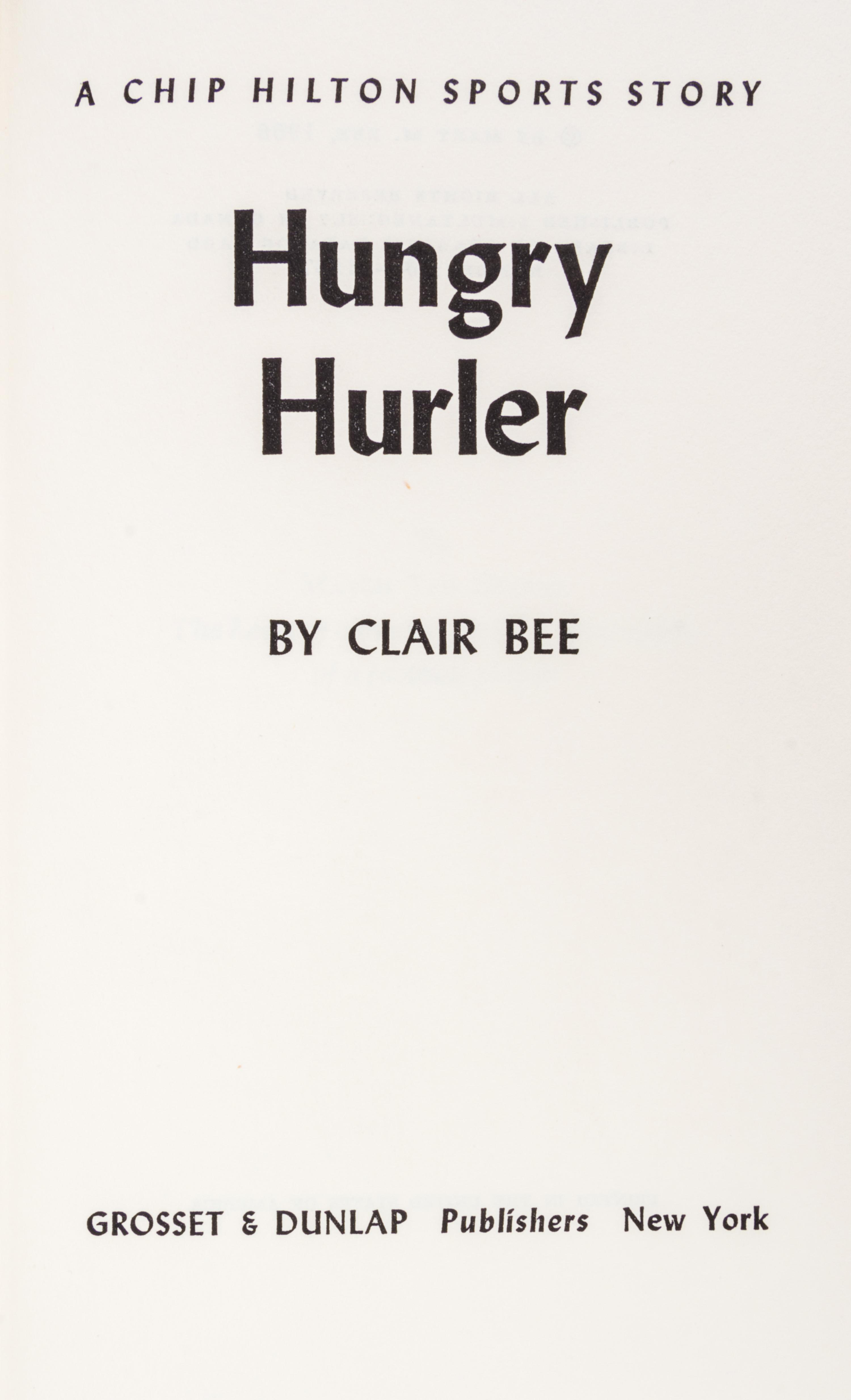 BEE, CLAIRE. A complete run (23 vols.) from the Chip Hilton Sports Series. New York, various dates, including the Hungry Hurler.