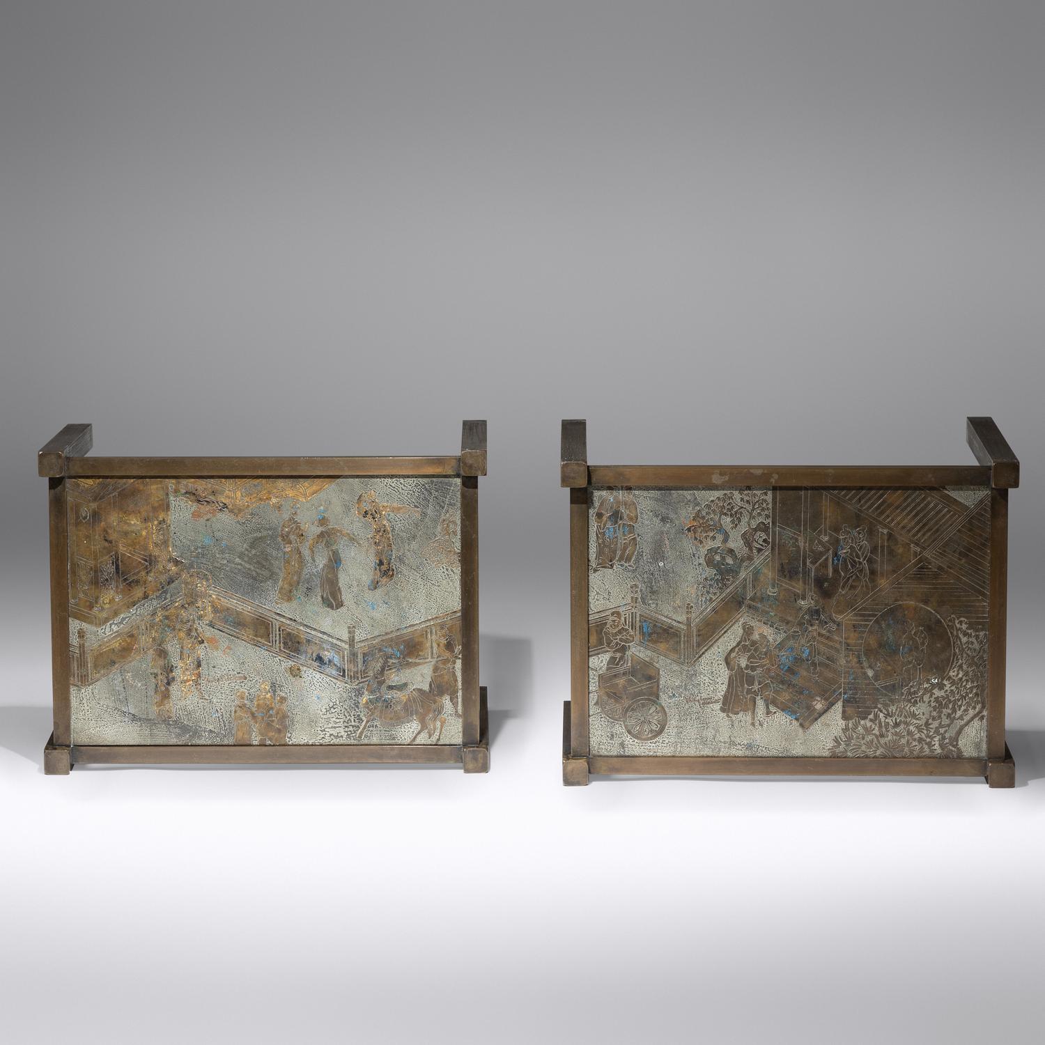 Pair of side tables, c. 1965