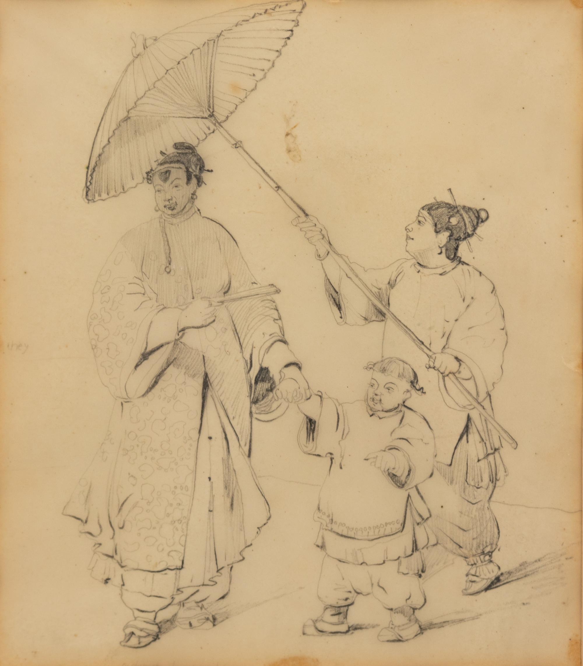 Three Sketches of Chinese Figures