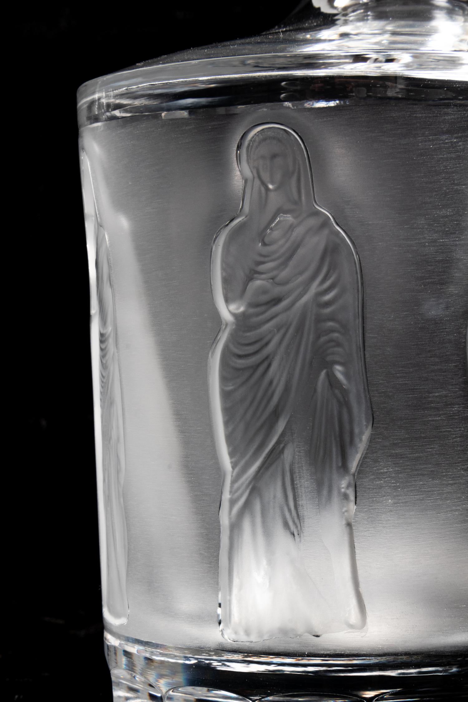 A Pair of Lalique Femmes Decanters