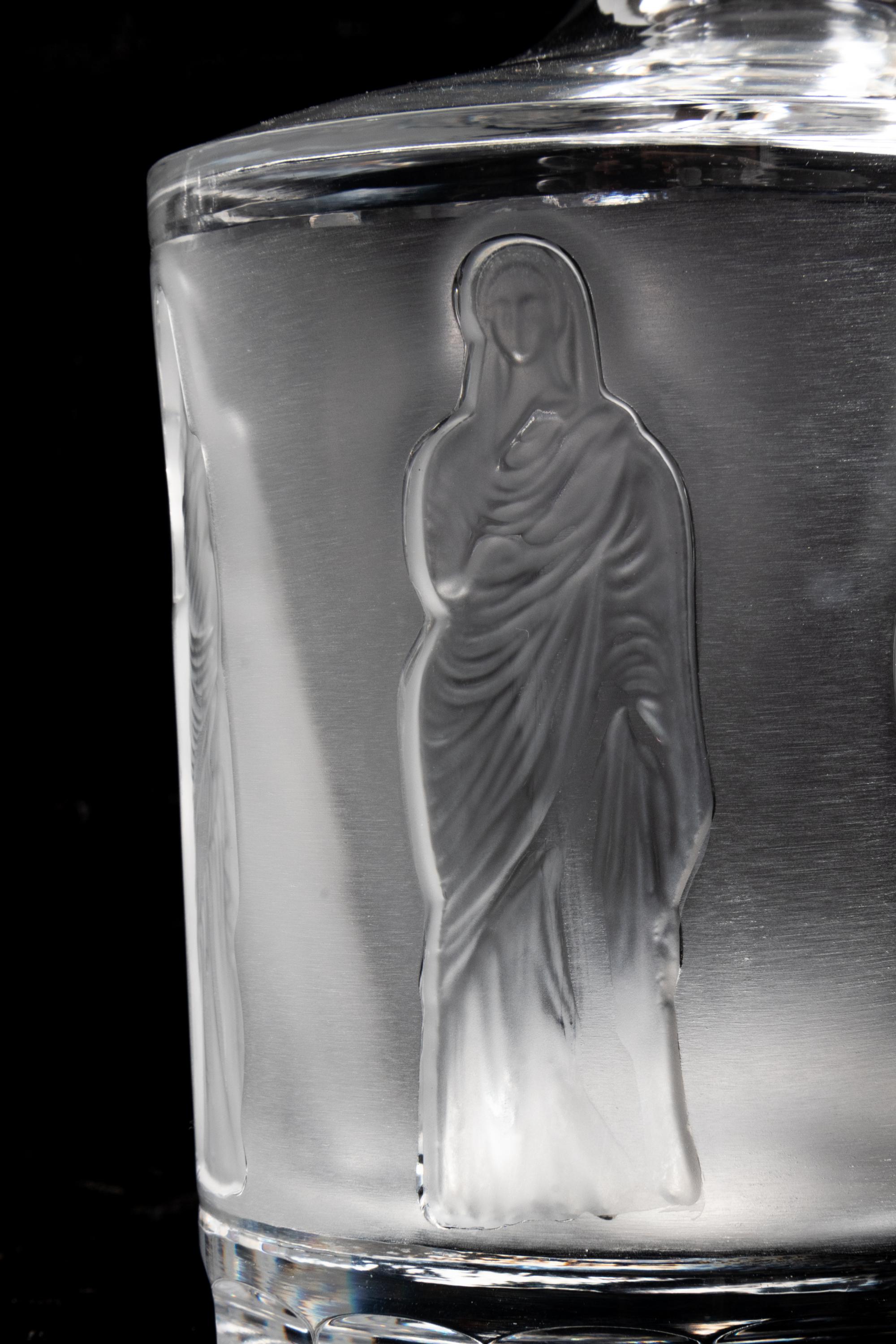 A Pair of Lalique Femmes Decanters