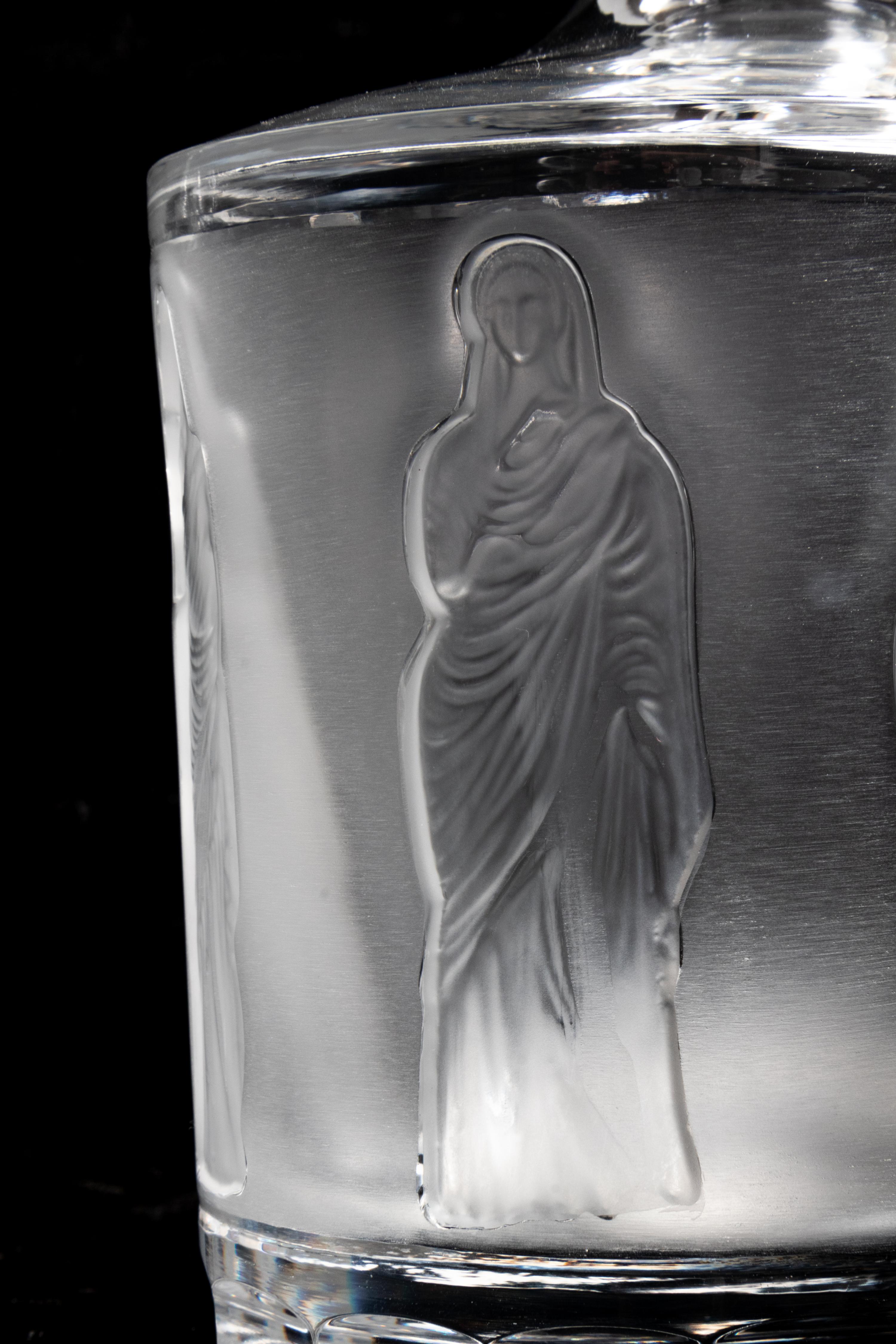 A Pair of Lalique Femmes Decanters