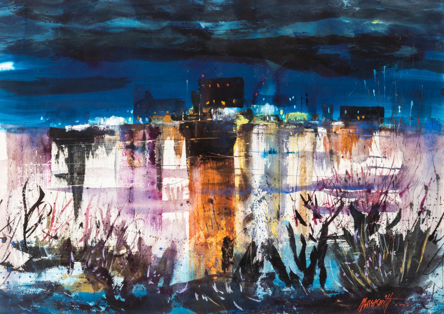 Fred Lawrence Messersmith, (American, 1924-2009), City Reflected, 1983