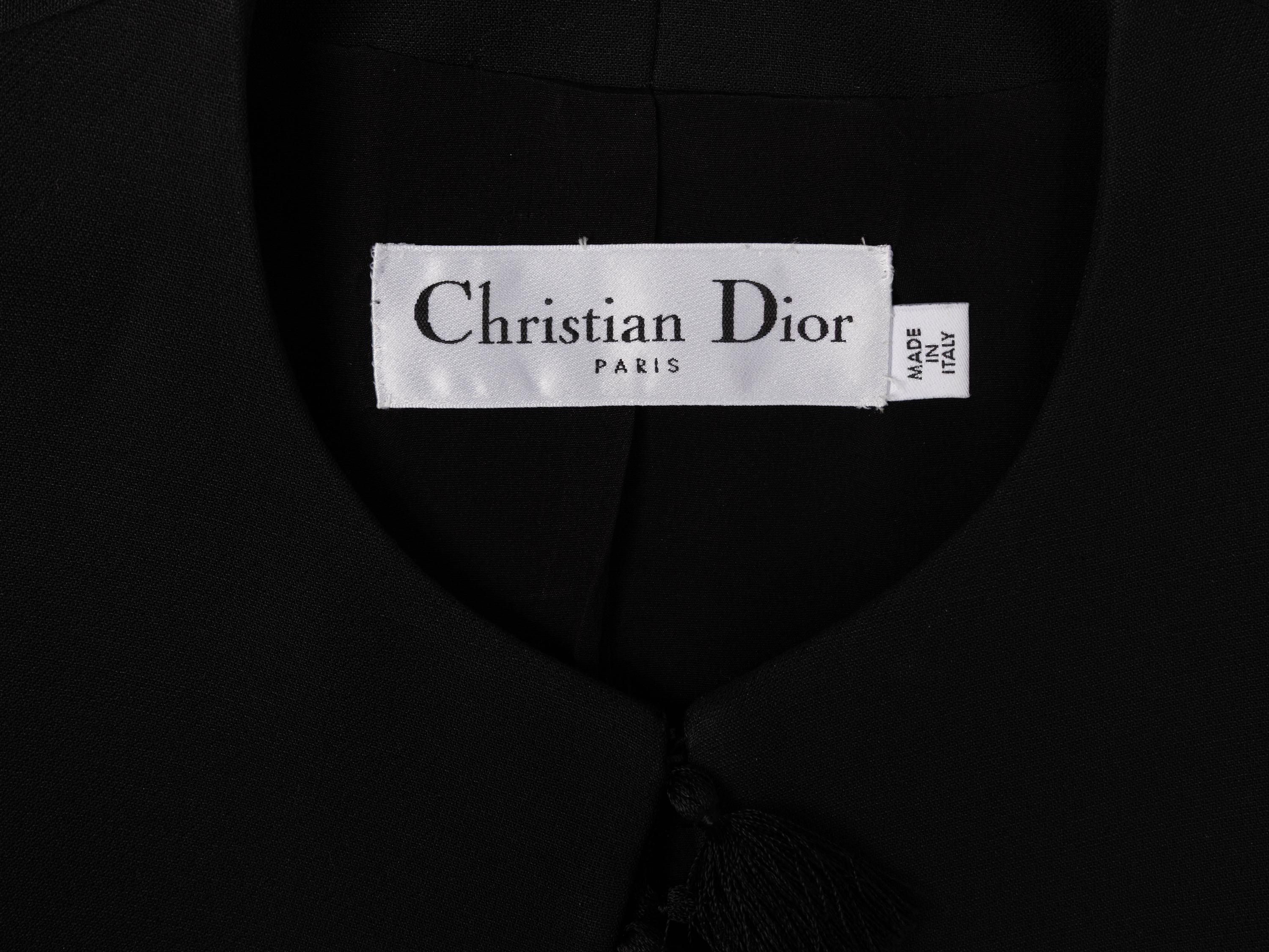 Christian Dior, Black Tassel-Trimmed Jacket