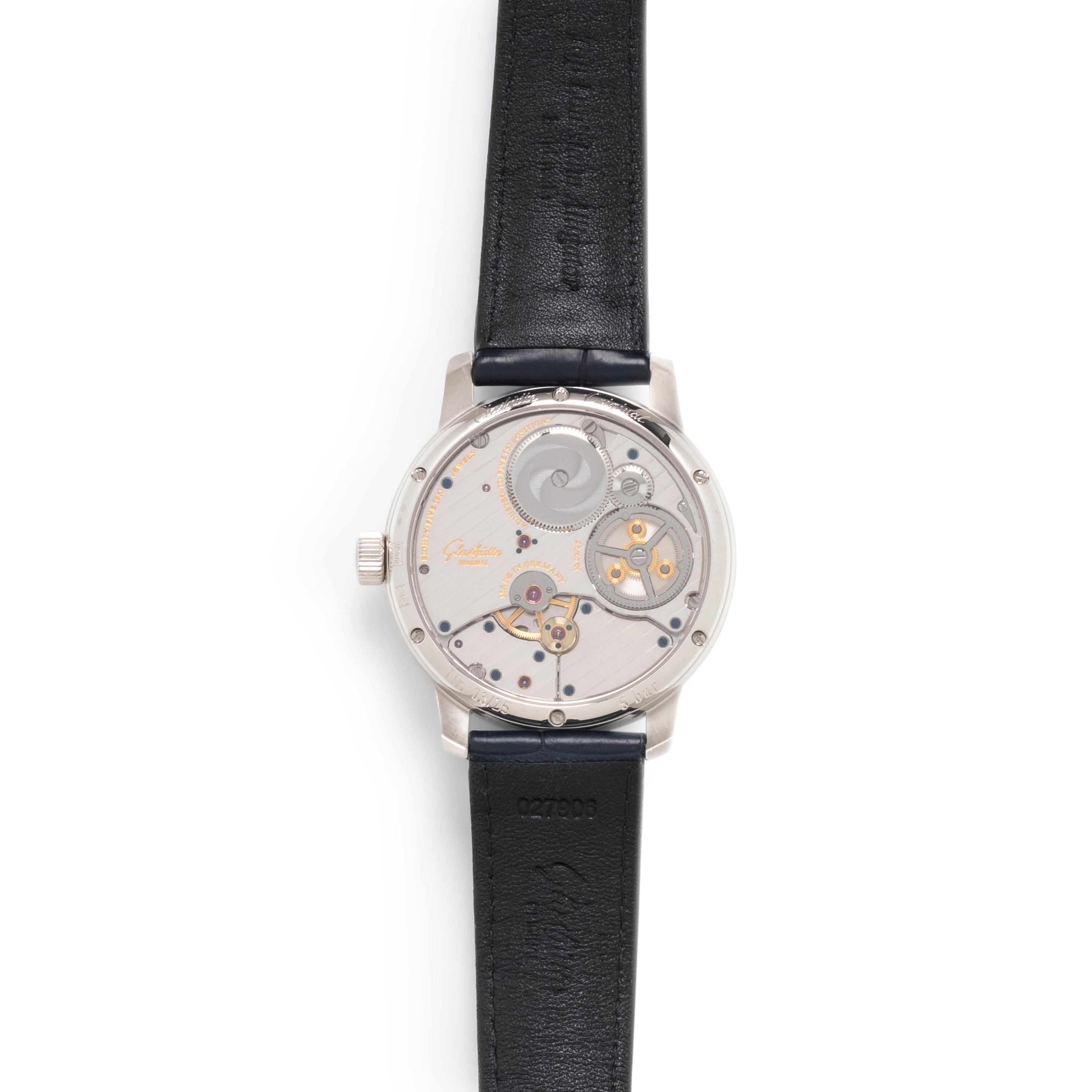 GLASHÜTTE, PLATINUM 'SENATOR CHRONOMETER TOURBILLON' WATCH