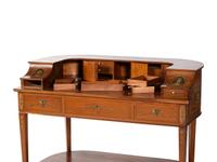 An Edwardian Style Painted Satinwood Carlton House Desk