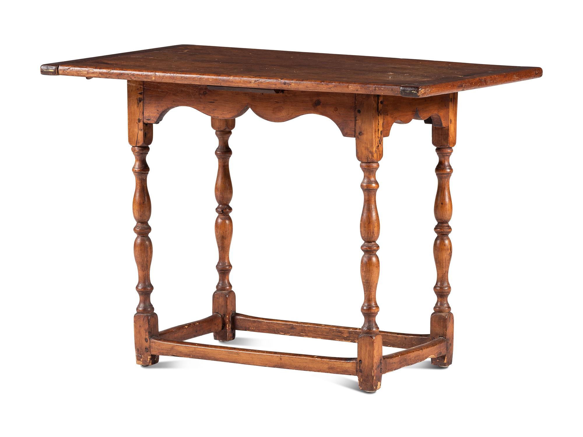 A William and Mary Style Walnut Tavern Table