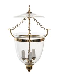A Gilt Metal Hall Lantern
