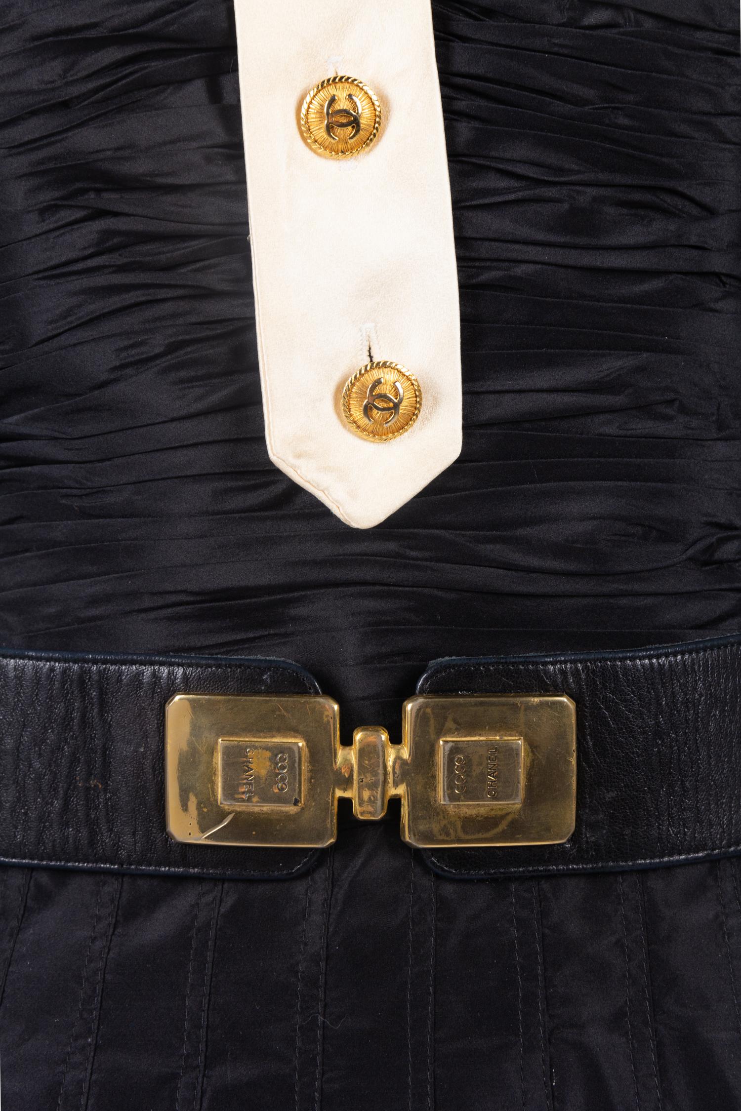 Chanel Dress with Perfume Bottle Belt, 1980-90s