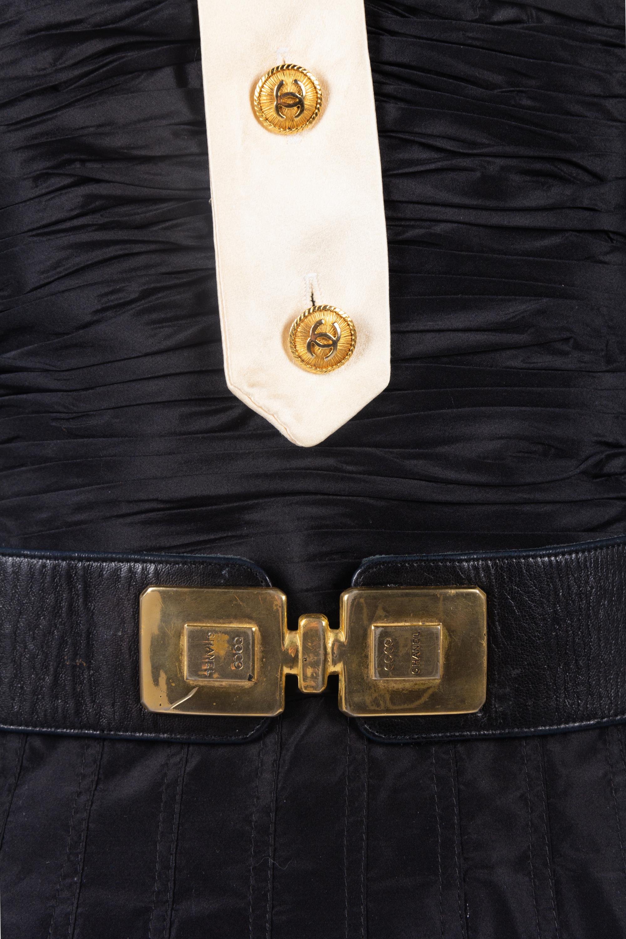 Chanel Dress with Perfume Bottle Belt, 1980-90s