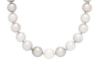 MULTICOLORED SOUTH SEA AND TAHITIAN CULTURED PEARL NECKLACE
