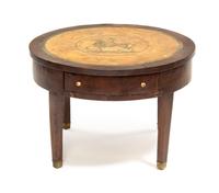 An English Style Walnut Table, EARLY TO MID-19TH CENTURY, Height 19 x diameter 28 inches. — EARLY TO MID-19TH CENTURY,